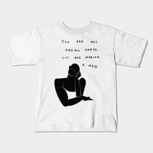 Edgy slogan that boosts your self confidence Kids T-Shirt